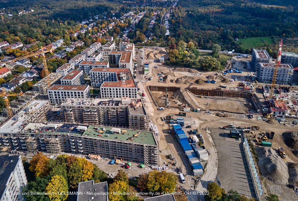 13.10.2022 - Baustelle Alexisquartier und Pandion Verde in Neuperlach